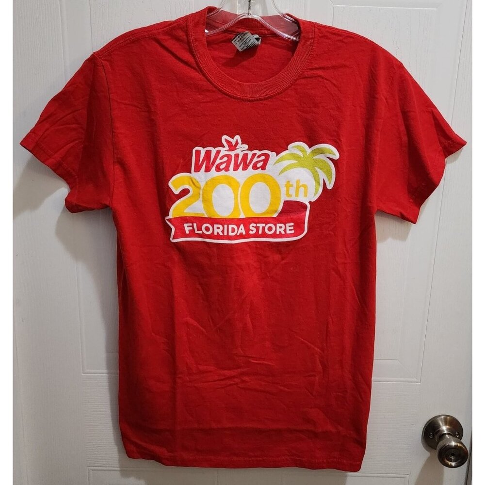 Wawa Mens Short Sleeve T Shirt 200th Florida Store Naples October 17, 2019 Red S